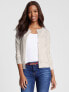 Solid Button-Up Cotton Cardigan