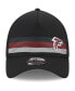 Фото #4 товара Men's Black Atlanta Falcons Flawless Stripe 39Thirty Flex Hat