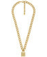 Pave Lock Chain Necklace