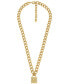 Фото #2 товара Michael Kors pave Lock Chain Necklace