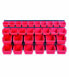 Фото #1 товара Мебель для ванной Prosperplast Набор для мастерской Kistenberg с Cuvettes 80x40cm 2 ПК + 30 контейнеров красные