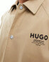 Фото #4 товара HUGO BLUE harrington jacket in beige