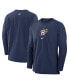 Фото #1 товара Men's Navy Houston Astros Authentic Collection City Connect Player Tri-Blend Performance Pullover Jacket