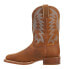 Justin Boots Bucks 11 Inch Embroidered Wide Square Toe Cowboy Mens Brown Casua