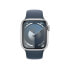 Фото #2 товара Умные часы Apple Watch Series 9 Синий Серебристый 41 mm