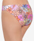 Фото #3 товара Women's Groovy Bloom Printed Hipster Bikini Bottoms, Created for Macy's