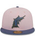 ფოტო #3 პროდუქტის Men's Pink, Blue Florida Marlins Cooperstown Collection Olive Undervisor 59FIFTY Fitted Hat