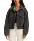 Women's Padded Cotton Long-Sleeve Trucker Jacket