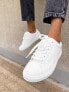 ASOS DESIGN Drama trainers in white