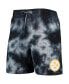 ფოტო #3 პროდუქტის Men's Black Pittsburgh Steelers Tie-Dye Shorts