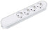 Bachmann 381.223K - Type F - Plastic - White - 4 AC outlet(s) - 230 V - 3680 W