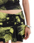 Фото #4 товара COLLUSION flippy micro mini skirt in bloom print co-ord