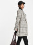 ASOS DESIGN longline perfect blazer in multi check