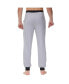ფოტო #2 პროდუქტის Men's Heat Retaining Contrast Trim Pajama Pants