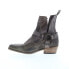 Фото #5 товара Bed Stu Canada F331014 Womens Gray Leather Zipper Ankle & Booties Boots