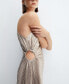 ფოტო #4 პროდუქტის Women's Asymmetrical Pleated Dress