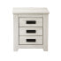 Nightstand Alexandra House Living White Metal Pine 43 x 50 x 32 cm 3 drawers