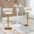 Barhocker FlowerDiana (2er Set) Beige / Gold - фото #3