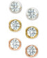 Фото #3 товара Diamond Tension Stud Earrings (1 ct. t.w.) in 14k White, Yellow or Rose Gold