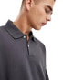 Фото #2 товара Selected Homme oversized polo shirt in dark grey