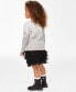 Фото #2 товара Toddler Girls Snowflake Crewneck Sweater, Created for Macy's