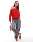 ASOS DESIGN knitted slouch one shoulder jumper in red Красный, S - EU 36-38 - фото #4