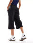 Фото #4 товара Cotton On low rise capri pants in black stripe