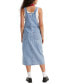 Фото #2 товара Women's Tico Cotton Button-Front Overalls Dress