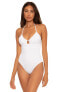 Becca by Rebecca Virtue Color Code Candice Multi Way One-Piece White SM 305269 - фото #1