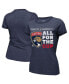 Фото #1 товара Women's Navy Florida Panthers 2024 Stanley Cup Champions Tri-Blend Ringer T-Shirt