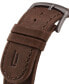 ფოტო #7 პროდუქტის Chronograph with Brown Leather Watch 42mm