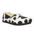 Фото #2 товара TOMS Alpargata Cow Print Slip On Womens Black Flats Casual 10018887T