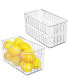 Фото #1 товара Plastic Food Cabinet Storage Organizer Container Bin - 2 Pack - Clear