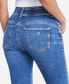 Фото #5 товара Women's Rhinestone Trimmed Skinny Ankle Jeans