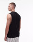 Фото #7 товара Topman premium relaxed interlock tank in black - BLACK