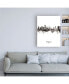 Фото #3 товара Michael Tompsett Honolulu Hawaii Skyline Portrait II Canvas Art - 27" x 33.5"