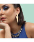 ფოტო #3 პროდუქტის Women's Gold Contemporary Drop Earrings