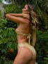 Фото #7 товара Moda Minx x Priscilla Ricart high waist bikini bottom in gold