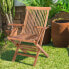 Garden chair Kayla 56 x 60 x 90 cm Natural Teak