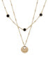 ფოტო #1 პროდუქტის Gold-Tone Disc Layered Necklace, 16-18" + 3" extender