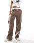 Фото #1 товара New Look contrast band jogger in brown