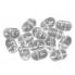 VERCELLI Double Holes Oval beads 6 units