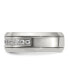 Stainless Steel CZ Band Ring