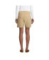 ფოტო #2 პროდუქტის Women's Mid Rise Elastic Waist Pull On 10" Chino Bermuda Shorts