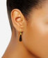 ფოტო #5 პროდუქტის 14K Gold Plated Multi Genuine Stone Teardrop Earrings
