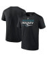 Фото #1 товара Men's San Jose Sharks Authentic Pro Wordmark Alt Logo T-Shirt