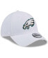 Фото #2 товара Men's White Philadelphia Eagles Main 39Thirty Flex Hat