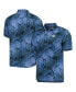 Фото #1 товара Men's Blue New York Yankees Bahama Coast Luminescent Fronds IslandZone Button-Up Camp Shirt