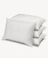 Фото #8 товара 100% Cotton Dobby-Box Shell Firm Density Side/Back Sleeper Down Alternative Pillow, Queen - Set of 4