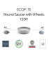 Фото #2 товара Round Flower Planter Saucer with Wheels, 13.5in